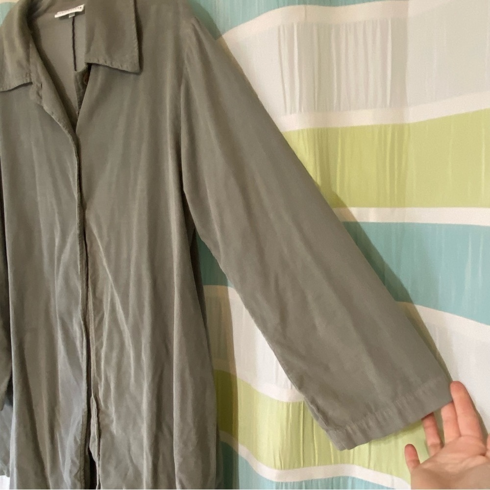 Bryn Walker Long Corduroy Jacket Gray Sz Small - Picture 5 of 10